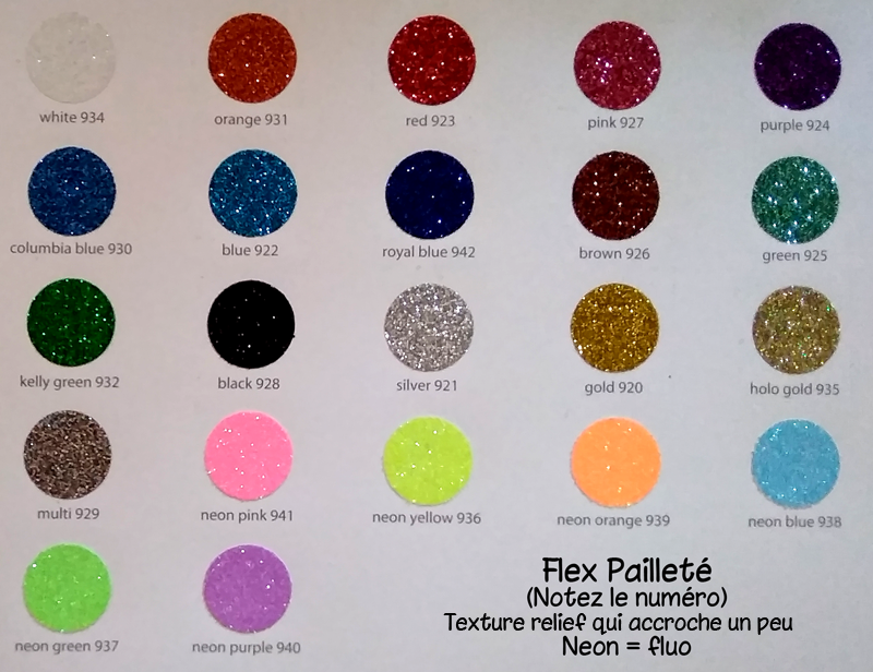 Nuancier Flex paillettes